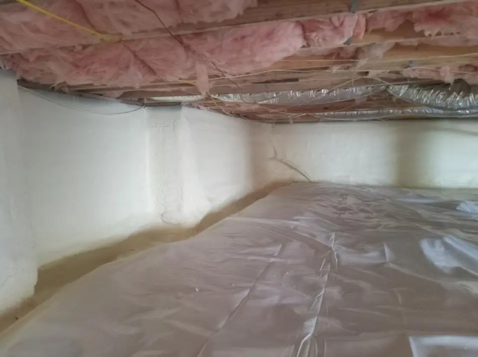 Crawl space encapsulation with closed-cell spray foam for Metal Roof Coating in Seagoville